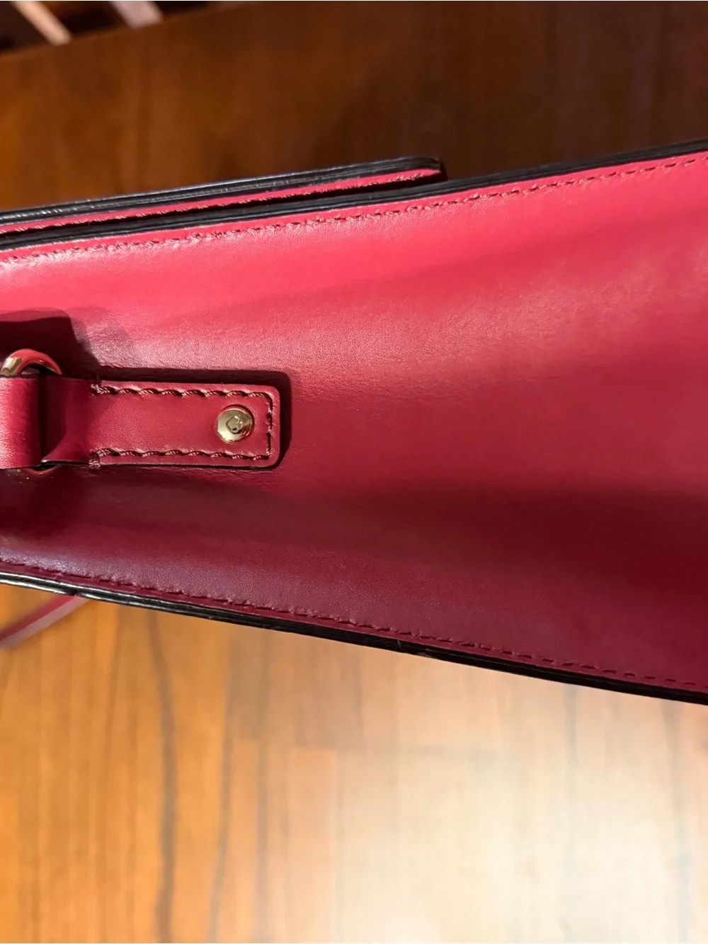 kate spade Burgundy Structured Top-Handle Satchel